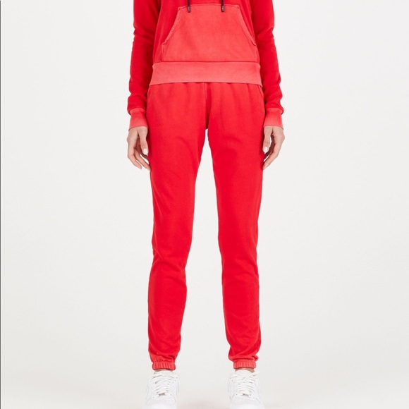 Cotton Citizen Pants - Cotton Citizen Red Track Pants